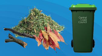 The following can be placed in your green lid garden bin: Grass clippings and leaves Flowers and weeds, Prunings, twigs and branches, Untreated timber, Plants and small shrubs